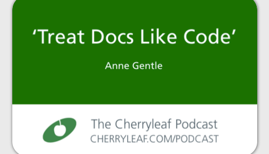 Podcast interview talking about docs as code with Ellis Pratt of Cherryleaf